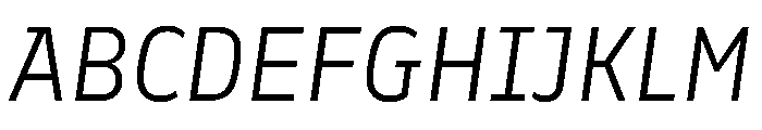 Finlandica Headline 300italic Font UPPERCASE