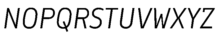 Finlandica Headline 300italic Font UPPERCASE