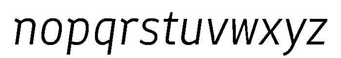 Finlandica Headline 300italic Font LOWERCASE