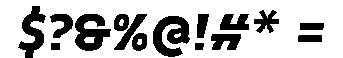 Finlandica Headline 800italic Font OTHER CHARS