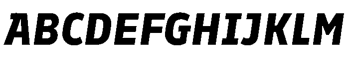 Finlandica Headline 800italic Font UPPERCASE