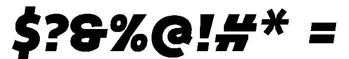 Finlandica Headline 900italic Font OTHER CHARS