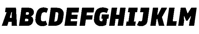 Finlandica Headline 900italic Font UPPERCASE