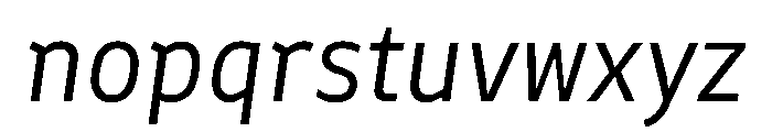 Finlandica Headline Italic Font LOWERCASE