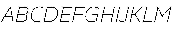 Finlandica Text 100italic Font UPPERCASE
