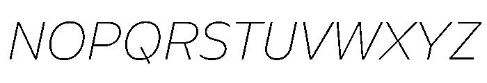 Finlandica Text 100italic Font UPPERCASE