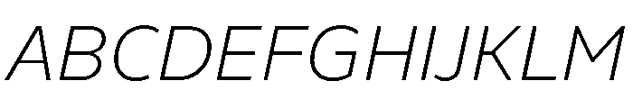 Finlandica Text 200italic Font UPPERCASE