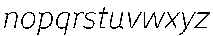 Finlandica Text 200italic Font LOWERCASE