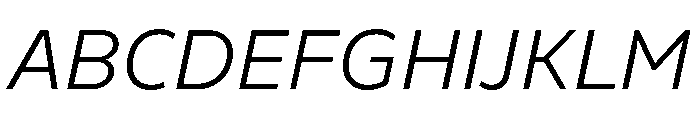 Finlandica Text 300italic Font UPPERCASE