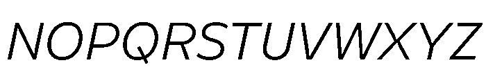 Finlandica Text 300italic Font UPPERCASE