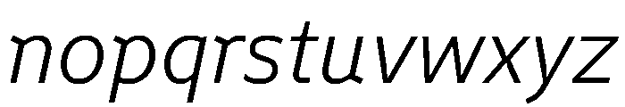 Finlandica Text 300italic Font LOWERCASE