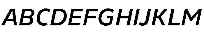 Finlandica Text 600italic Font UPPERCASE