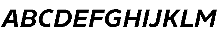 Finlandica Text 700italic Font UPPERCASE