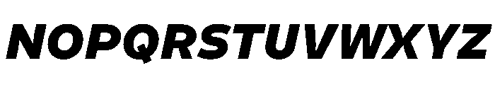 Finlandica Text 900italic Font UPPERCASE