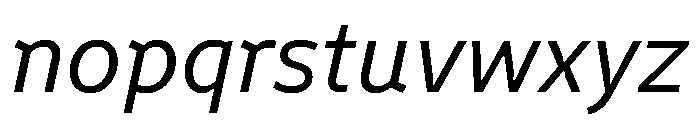 Finlandica Text Italic Font LOWERCASE