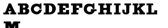 Figgins Brute Complete Font UPPERCASE