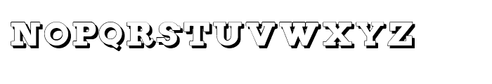 Figgins Brute Shadow Font LOWERCASE