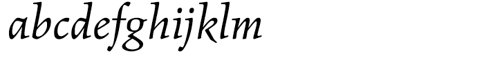 Figural Book Italic Font LOWERCASE