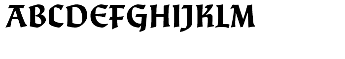 Fine Gothic Black Font UPPERCASE