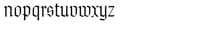Fine Gothic Light Font LOWERCASE