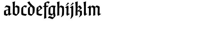 Fine Gothic Medium Font LOWERCASE
