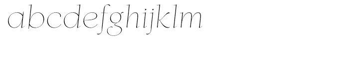 Finura Italic Font LOWERCASE
