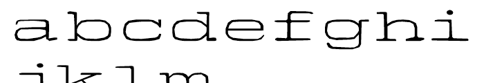 Firenza Regular Font LOWERCASE