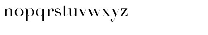 Firmin Didot Roman Font LOWERCASE