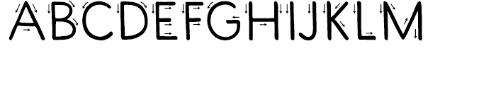 First One Shaft Font UPPERCASE