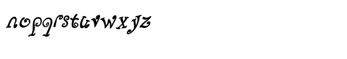 Fizgiger Bold Oblique Font LOWERCASE