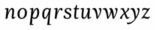 Fiesole Text Italic Font LOWERCASE