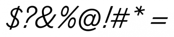 Figgins Sans Italic Font OTHER CHARS