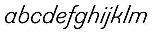 Figgins Sans Italic Font LOWERCASE