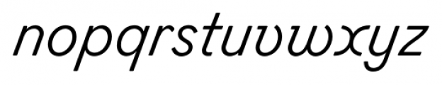 Figgins Standard Italic Font LOWERCASE