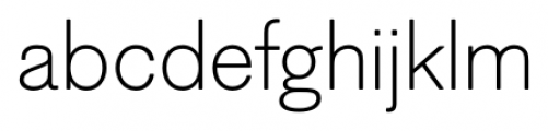 Figgins Standard Light Font LOWERCASE