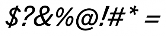 Figgins Standard Medium Italic Font OTHER CHARS