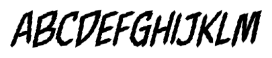 Fight To The Finish Rough BB Italic Font UPPERCASE