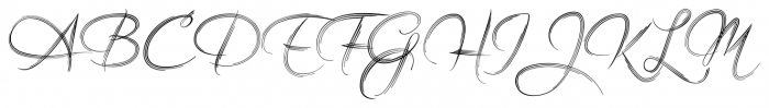 Filigree Regular Font UPPERCASE