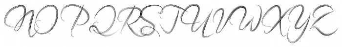 Filigree Regular Font UPPERCASE