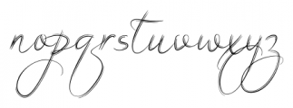 Filigree Regular Font LOWERCASE