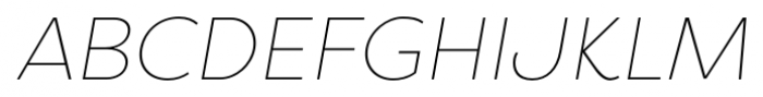 Filson Pro Thin Italic Font UPPERCASE