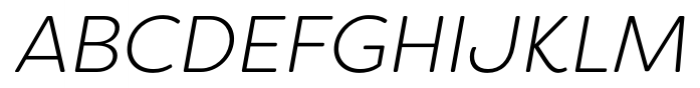 Filson Soft Light Italic Font UPPERCASE