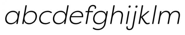 Filson Soft Light Italic Font LOWERCASE