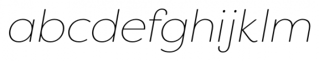 Filson Soft Thin Italic Font LOWERCASE
