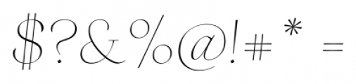 Finura Italic Font OTHER CHARS