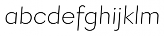 Firme Light Italic Font LOWERCASE