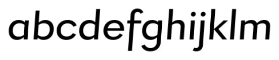 Firme Medium Italic Font LOWERCASE