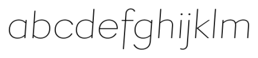 Firme Thin Italic Font LOWERCASE