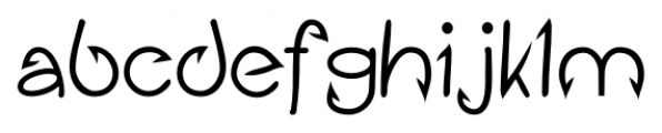 Fishhook Bold Font LOWERCASE