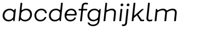 Fibra One Alt Light Italic Font LOWERCASE